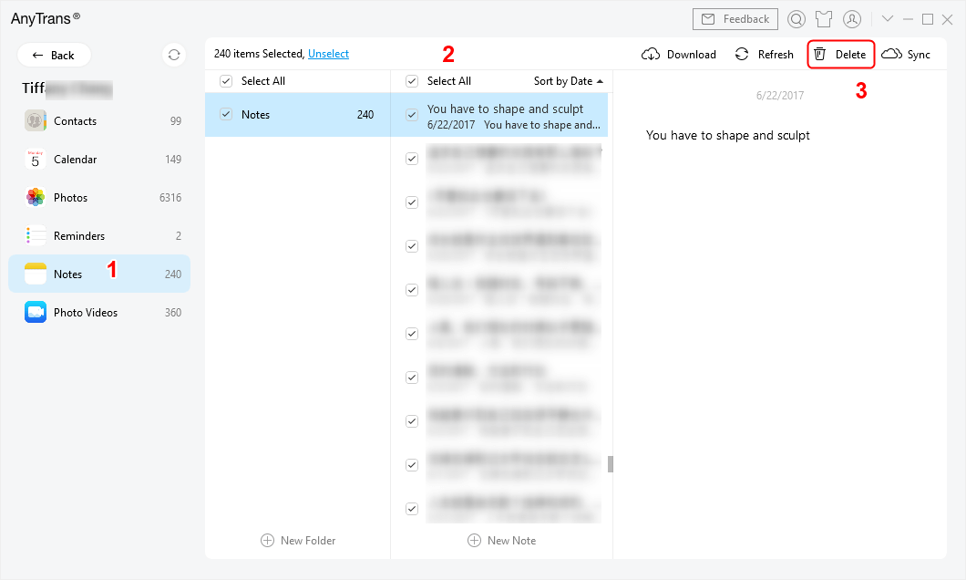 Delete All iCloud Notes on iPhone