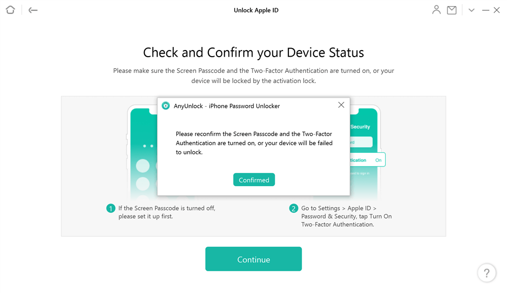 Check and Confirm Your Device Status