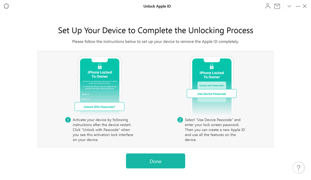 Set up Your Device to Complete the Apple ID Unlocking Process