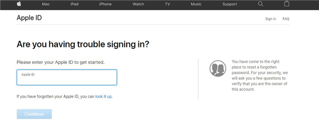 Fix Apple ID Locked via iforgot