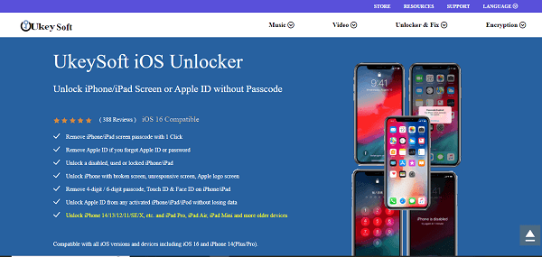 Apple ID Removal Tools - UkeySoft iOS Unlocker