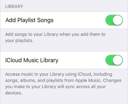 Fix Apple Music Offline Not Working - Disable the iCloud Music Library