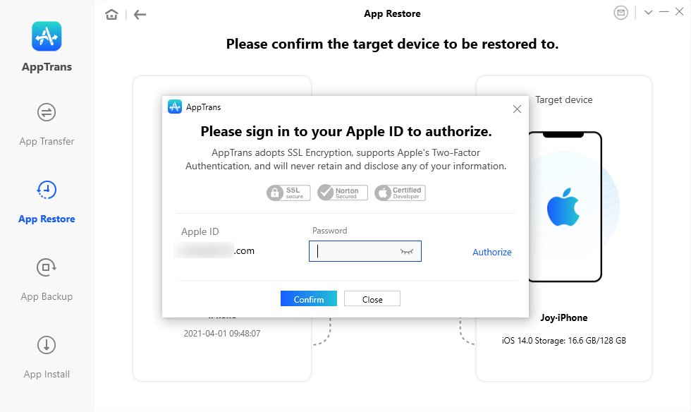 Authorize Your Apple ID Password