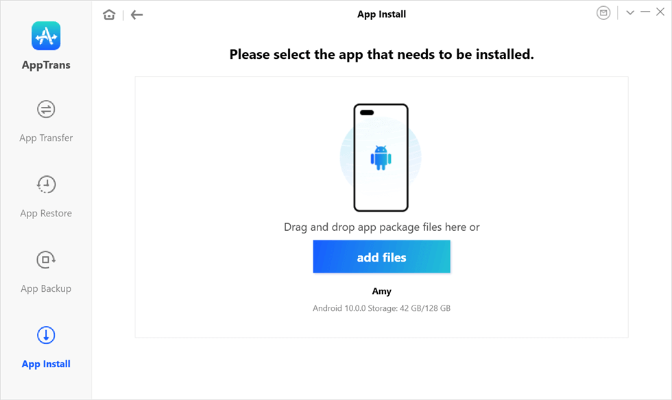 Select the App to Install