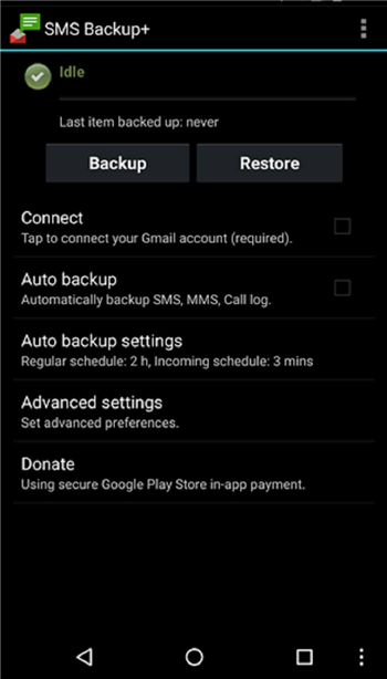 Archive & Restore Text Messages via SMS Backup+