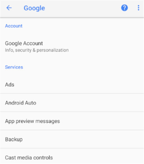 Backup Contacts to Google on Android