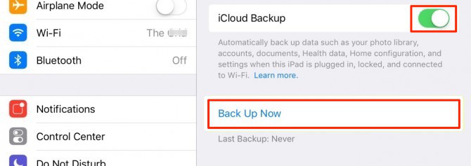 How to Backup iPad to Cloud