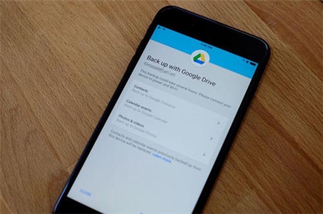 Backup iPhone Contacts via Google Drive App