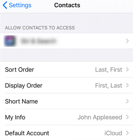Backup iPhone Contacts to Google via Settings