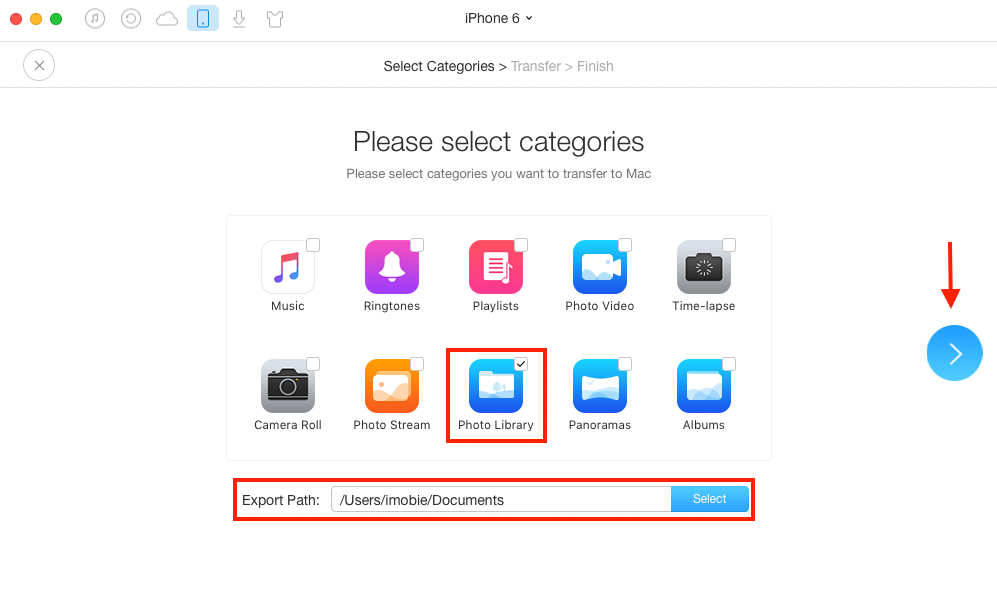 How to Backup iPhone to Computer with AnyTrans - Step 2