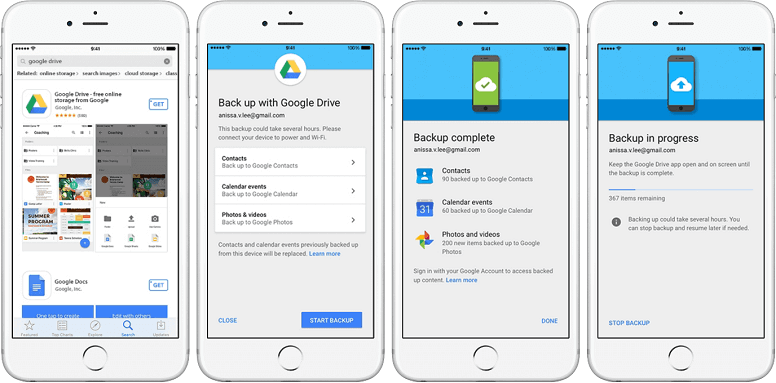 How to Backup iPhone to Google Drive
