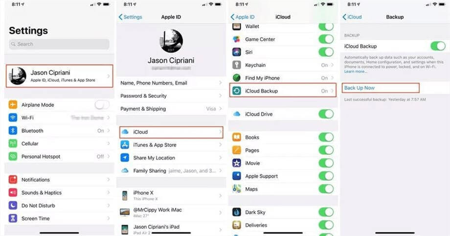 Backup iPhone Without iTunes Using iCloud