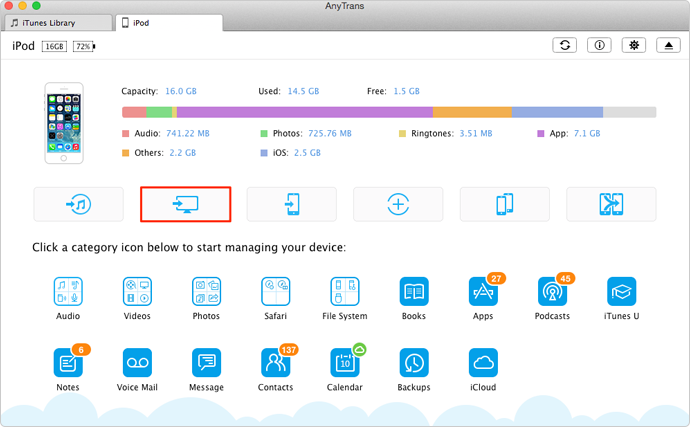 How to Backup iPod to External Hard Drive – Step 2