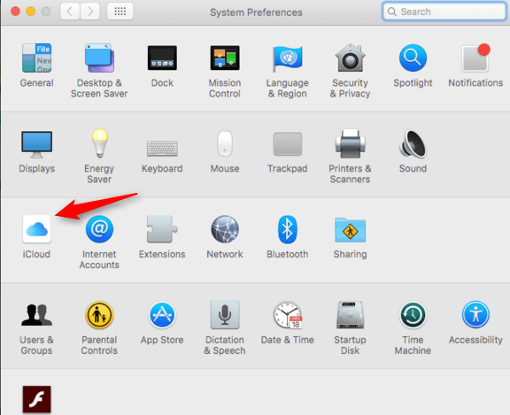 what is back to my mac in icloud settings