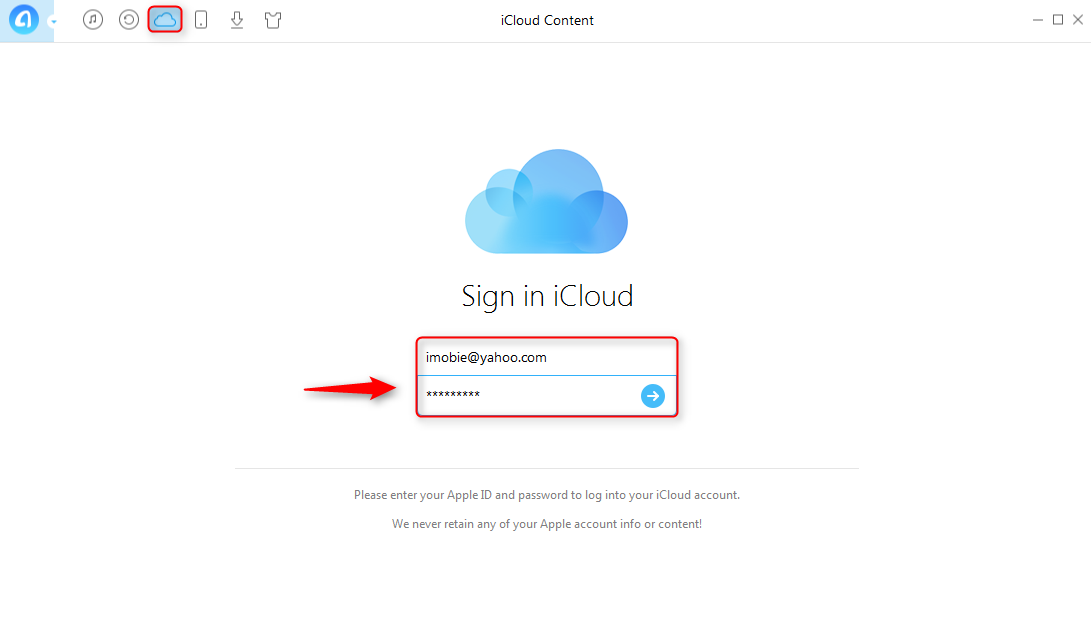How to Backup PDF/Word/Excel Files to iCloud with AnyTrans - Step 1