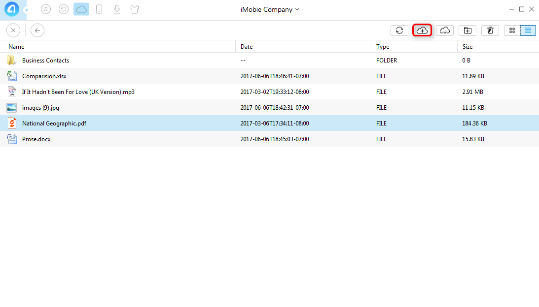 How to Backup PDF/Word/Excel Files to iCloud with AnyTrans - Step 3