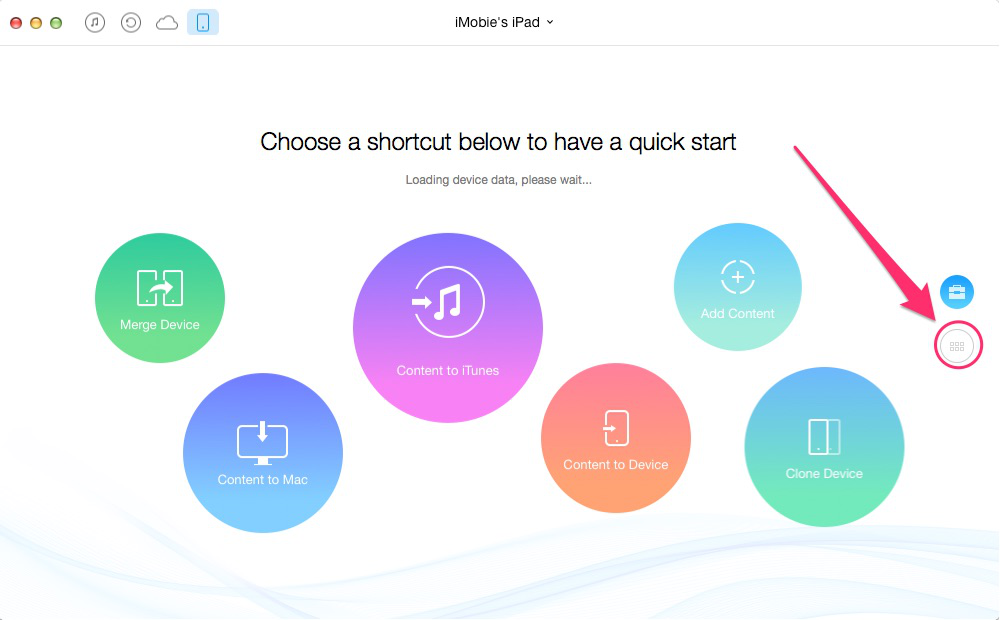 How to Backup Photos from iPad to Computer with AnyTrans – Step 1