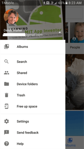 Backup Snapchat Pictures to Google Photos on Android