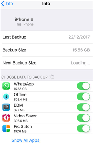 Backup WhatsApp Chats From iPhone to iCloud