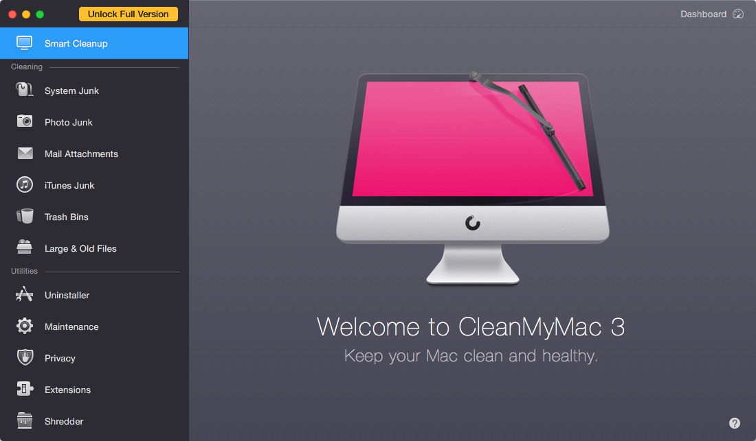 Mac Cleaning Software – CleanMyMac 3