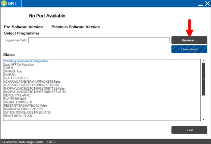 Click Browse to Select Firmware Files