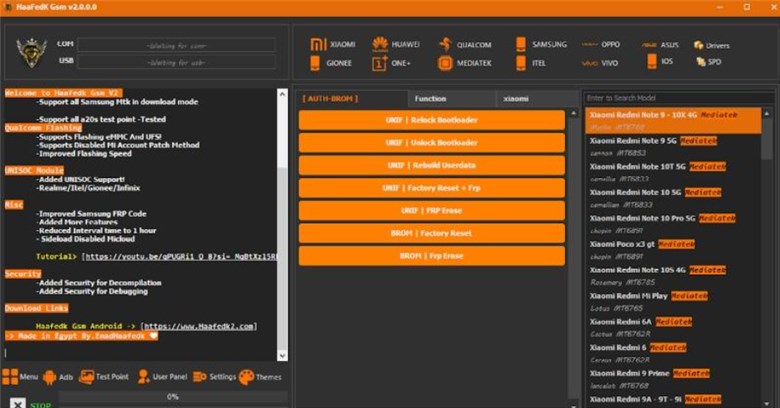 Bypass FRP via Haafedk GSM Tool