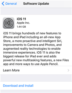 Download and Install iOS Updates