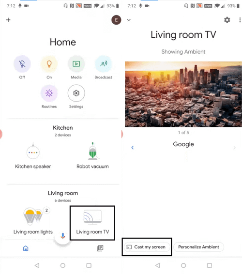 Cast Your Screen Using Google Home