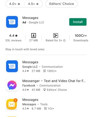 Download a different Message App