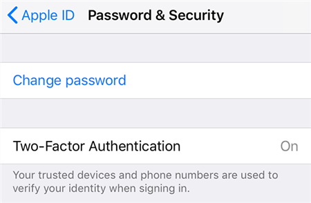 Change iCloud Password On The iPhone