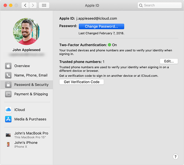 Reset Password on Mac