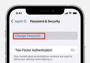 Change Password Option