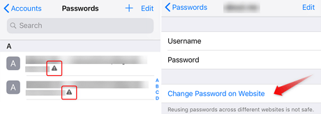 Change a Weak Safari Password on Your iPhone