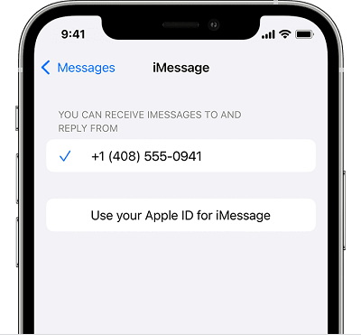 Change the Number to see Changes in iMessage