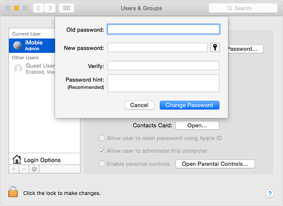 How to Change Your Mac's Login Password
