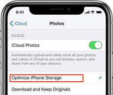 Check If Optimize iPhone Storage is On