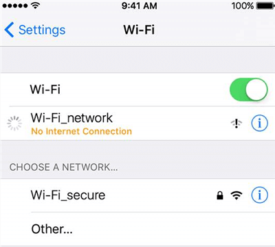Check Wi-Fi Connection on iPhone