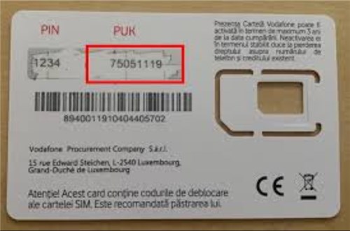 Check PUK Code Samsung from Package