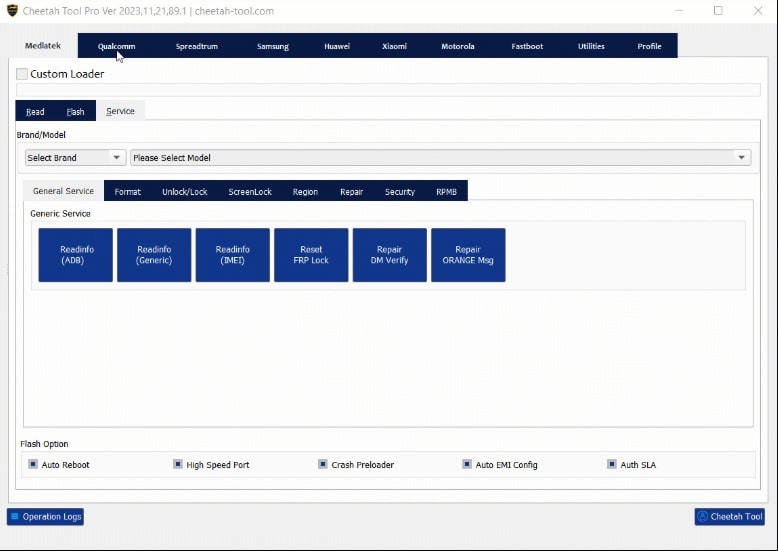 Cheetah Tool Dashboard