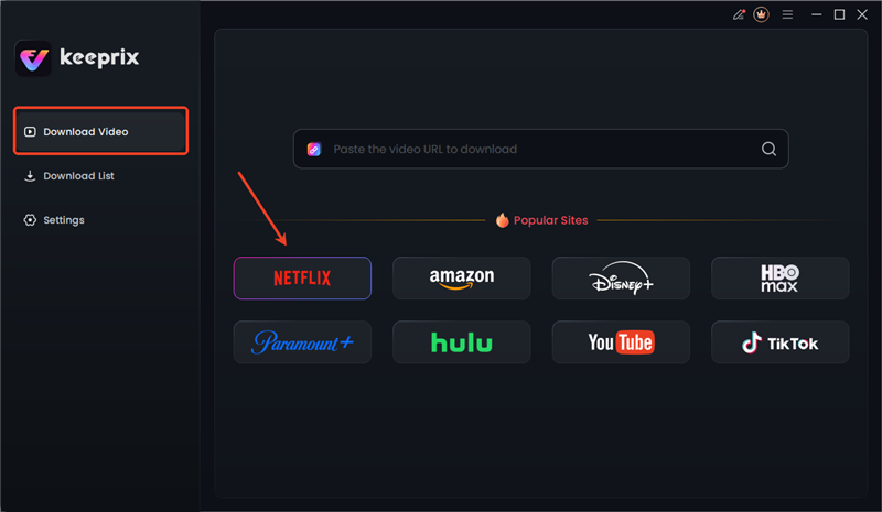 Choose Netflix in Keeprix