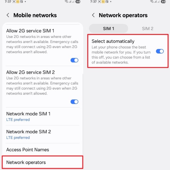 Choose Search Automatically