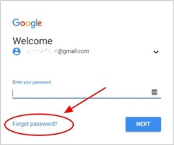 Click on the Forgot Password