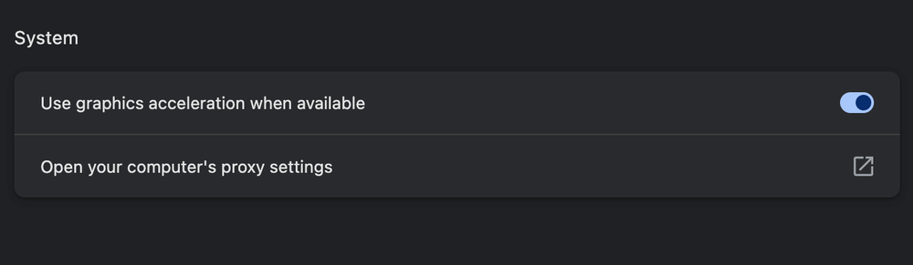Chrome Disable Hardware Acceleration