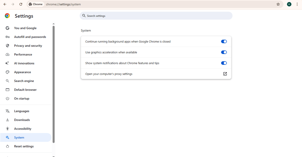 Turn Off Graphics Acceleration When Available