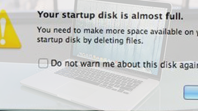 your disk space is almost full mac