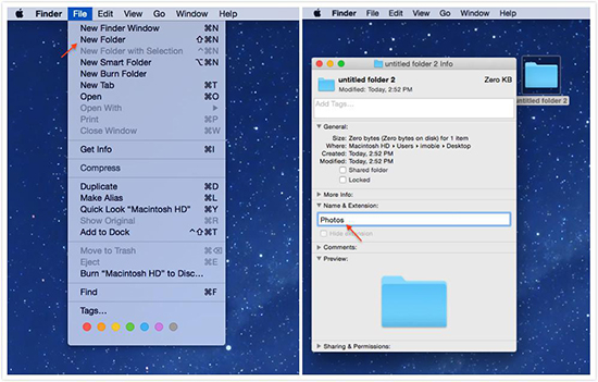 Organize Desktop Files into Folders