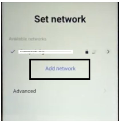 Click Add Network 