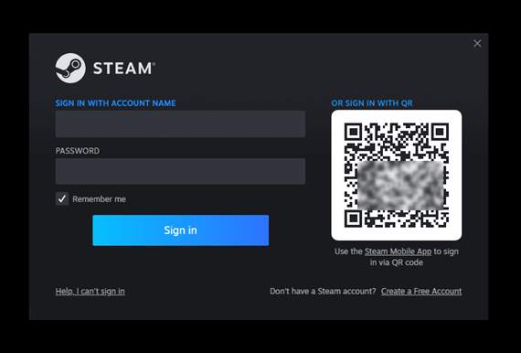 Click Create Account