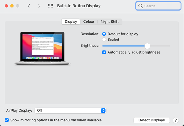 Click Detect Displays