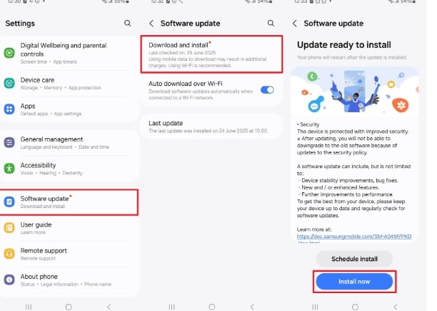 Click on Install Now